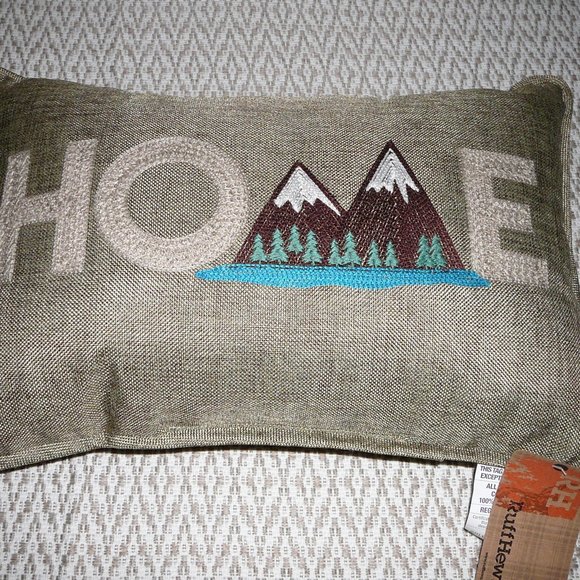 Ruff Hewn Home Decorative Pillow Mountain Theme  NWT - Picture 10 of 10